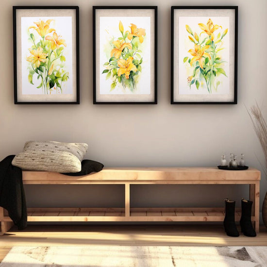 Floral Yellow Flowers Frame Sets